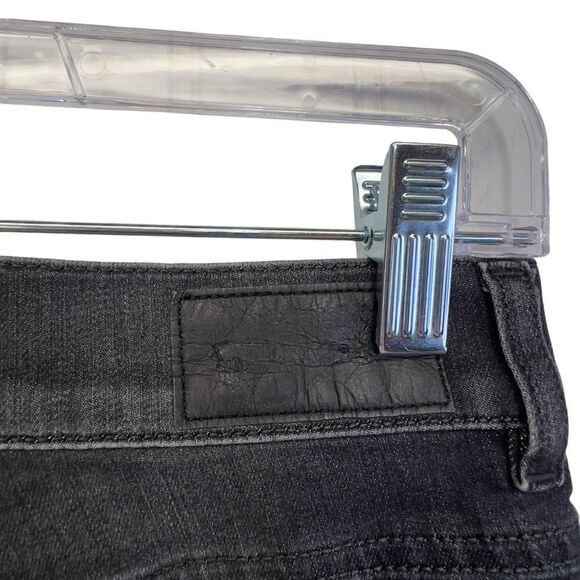 Diesel Livier black gray Super Slim Jegging Jeans 28 Distressed Black Low Rise - Picture 11 of 16